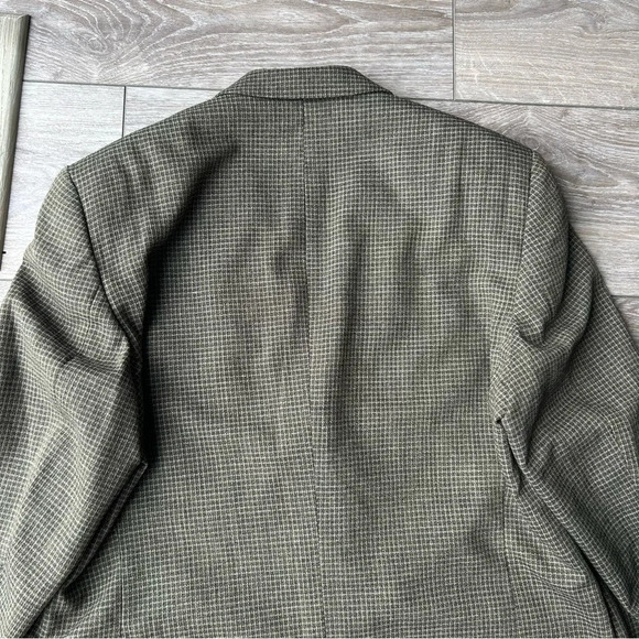 Vintage Moores Union Made Pure Wool High Twist Checked Blazer - Picture 15 of 15